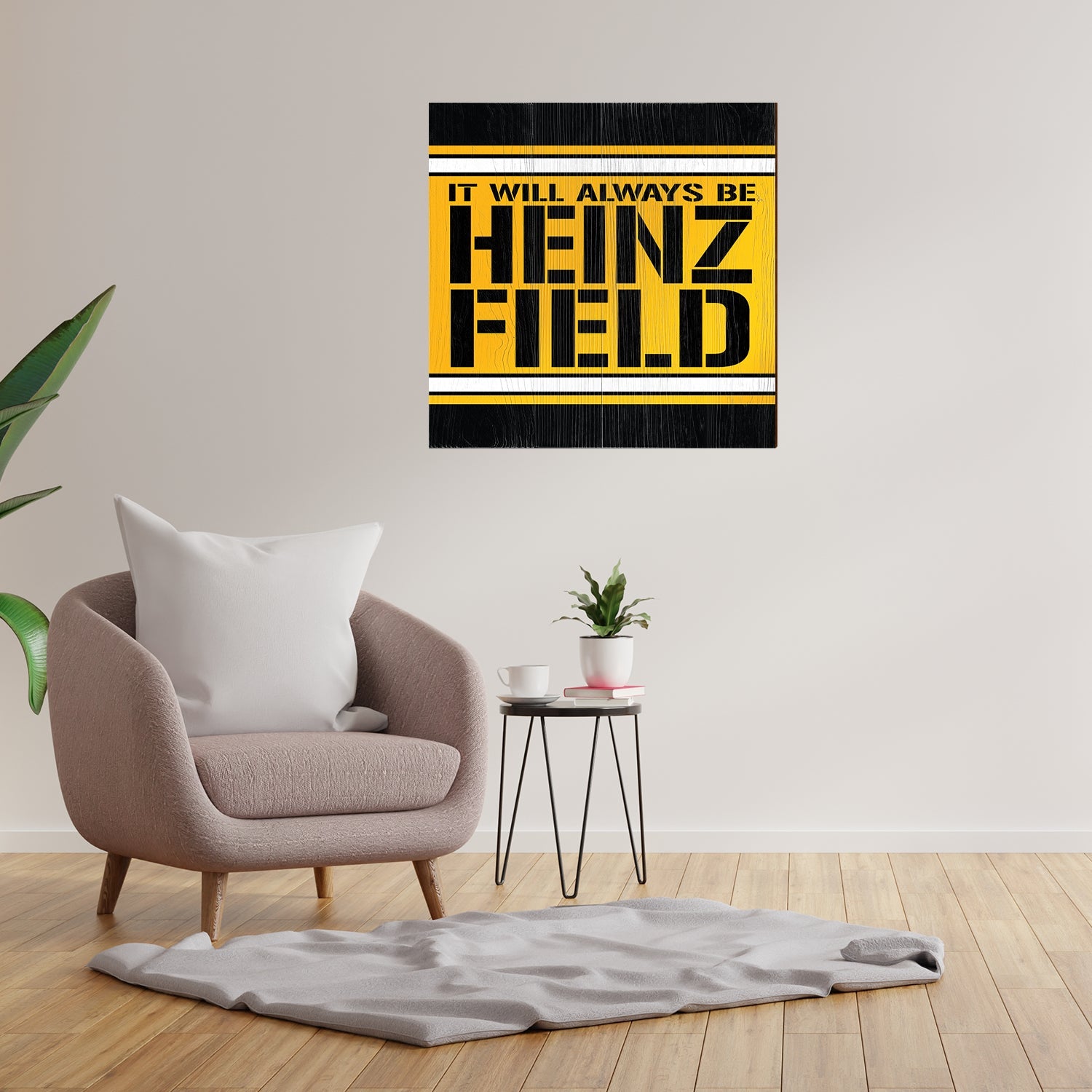 Pittsburgh Hockey Black & Yellow Square Pillow – YinzerShop