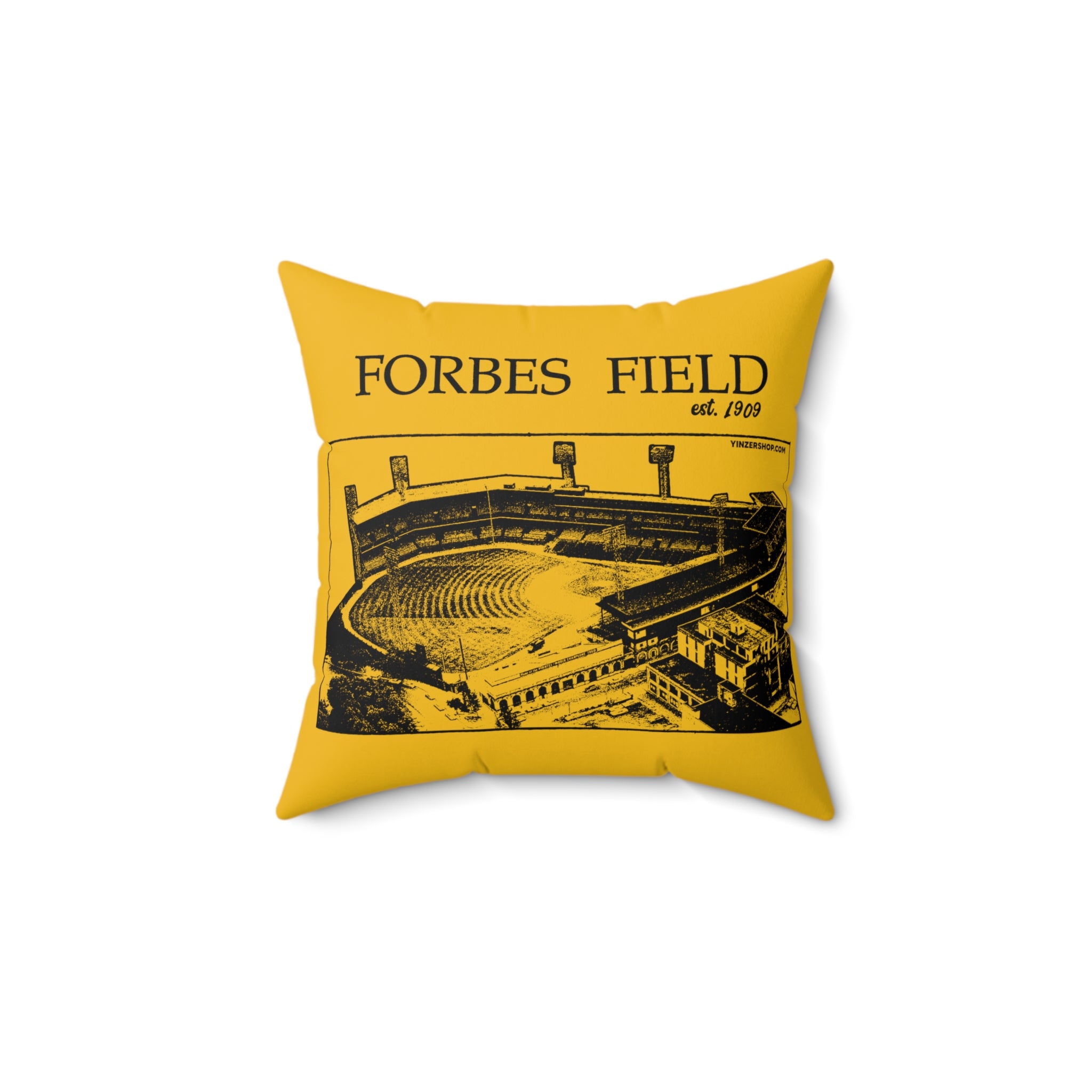 Pittsburgh Hockey Black & Yellow Square Pillow – YinzerShop