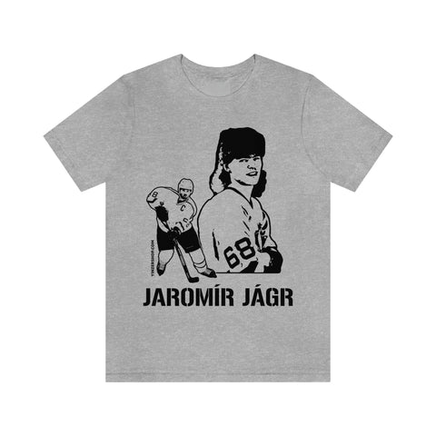 Jaromír Jágr Legend T-Shirt Short Sleeve Tee T-Shirt Printify Athletic Heather S 
