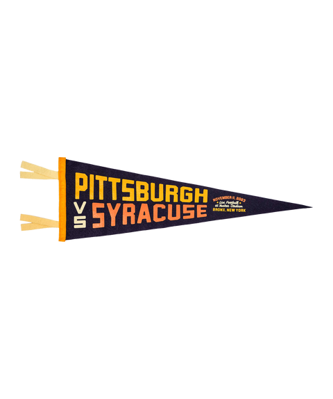 Pittsburgh vs Syracuse Commemorative Pennant