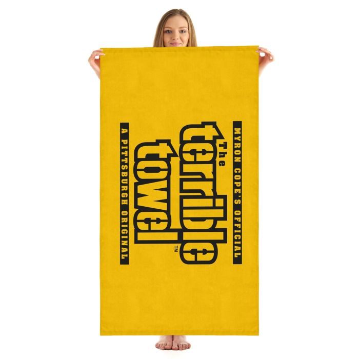 Pittsburgh Steelers Beach Towel - Large Plush Terrible Towel