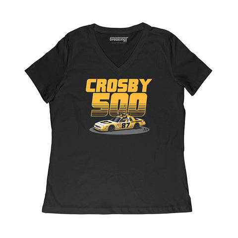 Pittsburgh Penguins Sidney Crosby 500 Hoodie Hoodie BreakingT Small Women's V-Neck T-Shirt 