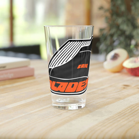 Erie Blades™ Pint Glass  Vintage Ice Hockey   