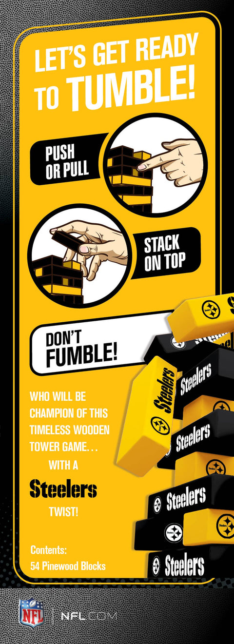 Pittsburgh Steelers Tumble Tower Board Game Masterpieces Puzzles