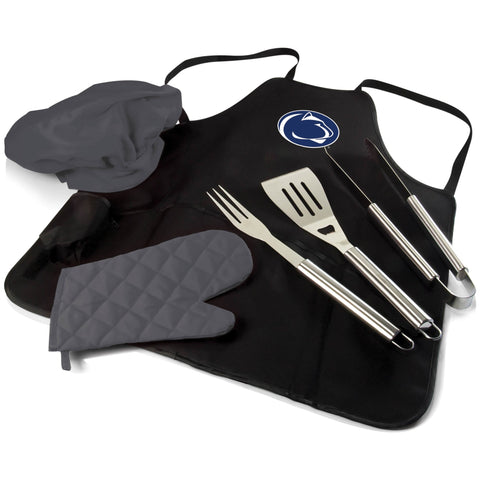 Penn State Nittany Lions - BBQ Apron Tote Pro Grill Set  Picnic Time Family of Brands Black  