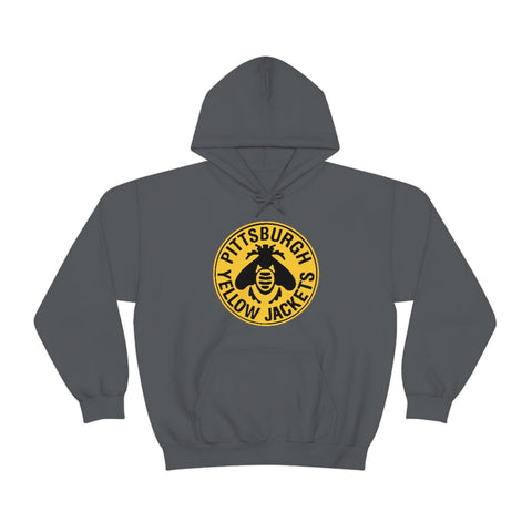 Pittsburgh Yellow Jackets Hoodie  Vintage Ice Hockey Charcoal S 