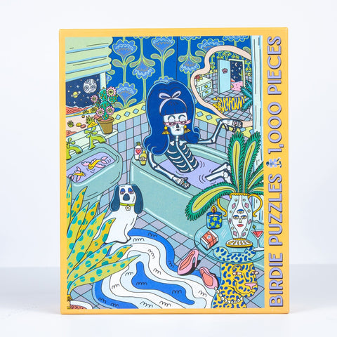 1000 Piece Puzzle - Birdie Puzzles Moonlight Jigsaw Art by Emily Reay Jigsaw Puzzles - YinzerShop