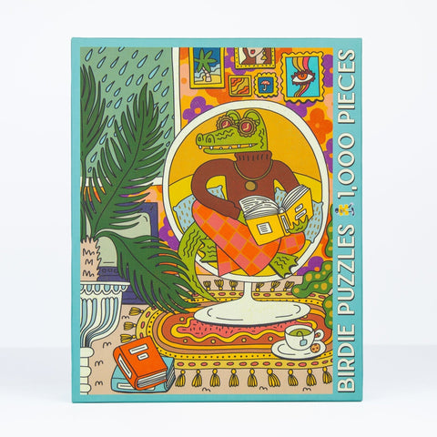 1000 Piece Puzzle - Rainy Day Puzzle by Birdie Puzzles Featuring Emily Reay Art Jigsaw Puzzles - YinzerShop