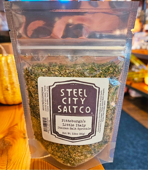 Italian Salt Sprinkle | Pittsburgh’s Little Italy Gourmet Salt Blend with Garlic & Herbs