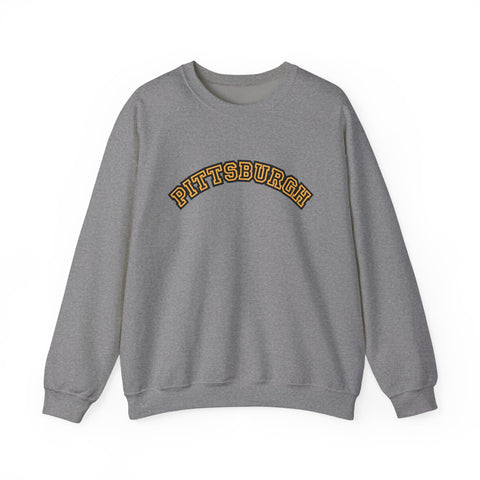 Pittsburgh Block Letters - Heavy Blend™ Crewneck Sweatshirt