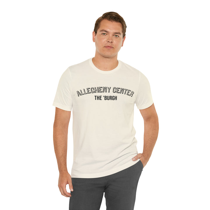 Allegheny Center - The Burgh Neighborhood Series - Unisex Jersey Short Sleeve Tee T-Shirt Printify   