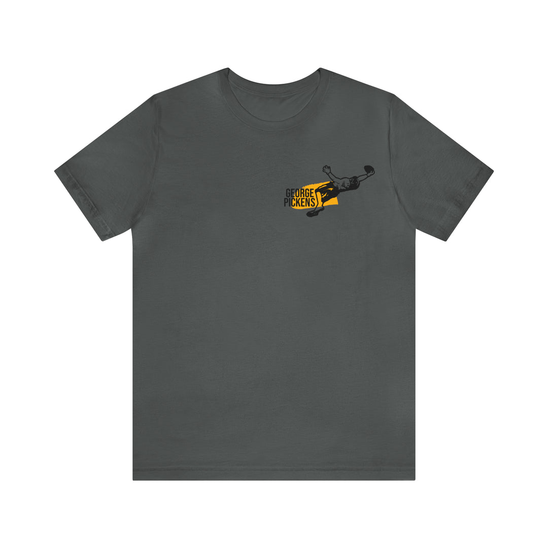 George Pickens Headliner Series T-Shirt - GRAPHIC ON BACK -  Short Sleeve Tee T-Shirt Printify Asphalt S 