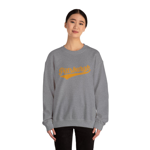 Pittsburgh Varsity Retro Heavy Blend Crewneck Sweatshirt