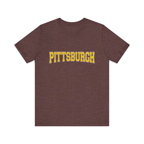 Pittsburgh Varsity Letters - Short Sleeve T-Shirt
