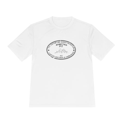 Pittsburgh Border Stamp - Sport-Tek Unisex Moisture Wicking Tee