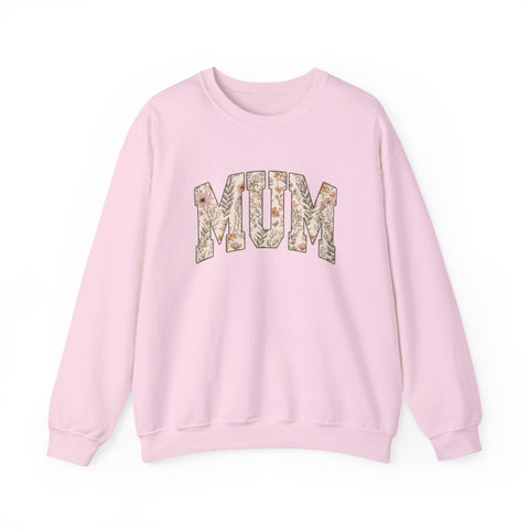 Pittsburgh “Mum” Sweatshirt – Yinzer Mother’s Day Crewneck Mom Floral Varsity