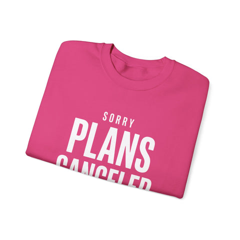 Plans Canceled Sweatshirt — "Sorry Plans Canceled, Football Is On" Crewneck