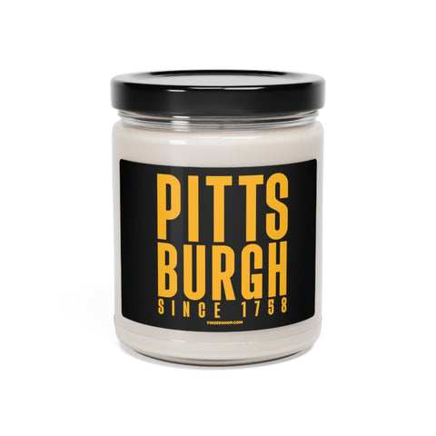 City of Pittsburgh Since 1758 Scented Soy Candle, 9oz Candles Printify Apple Harvest 9oz 