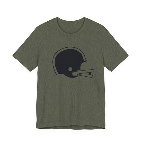 Classic Retro Football Helmet - Unisex Jersey Short Sleeve Tee