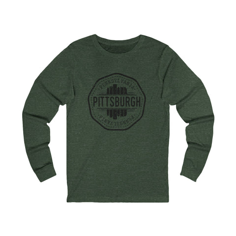 Pittsburgh Vintage Stamp - Unisex Long Sleeve Tee