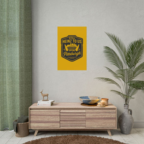 Rolled Art Poster – Pittsburgh Vintage Football Stadium Print with Giclée Color
