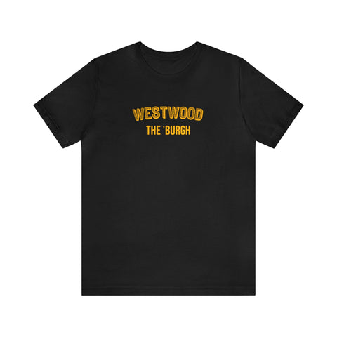 West Wood - The Burgh Neighborhood Series - Unisex Jersey Short Sleeve Tee T-Shirt Printify Black L 
