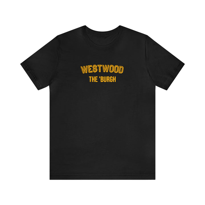 West Wood - The Burgh Neighborhood Series - Unisex Jersey Short Sleeve Tee T-Shirt Printify Black S 
