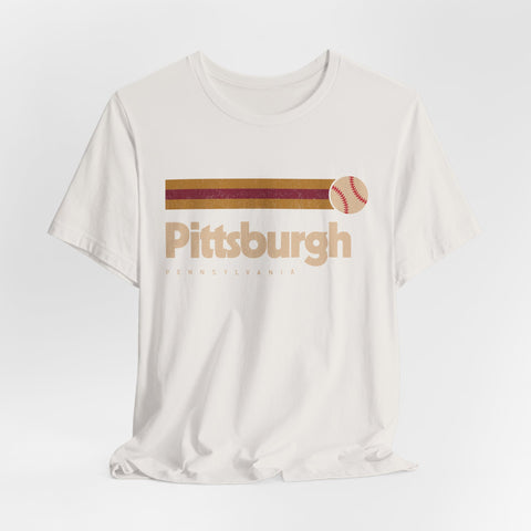 Vintage Pittsburgh Baseball - Unisex Jersey Short Sleeve Tee