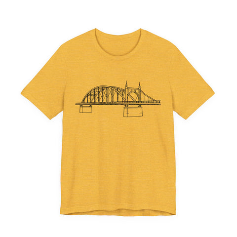 Pittsburgh Bridge Doodle - Unisex Jersey Short Sleeve Tee