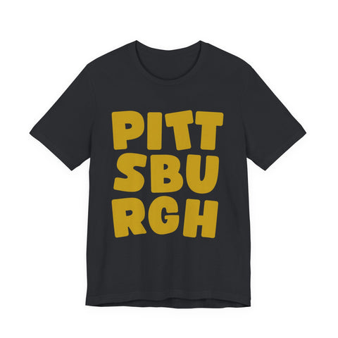 Vintage Pittsburgh Bold - Unisex Jersey Short Sleeve Tee