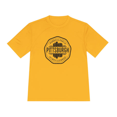 Pittsburgh Vintage Stamp - Sport-Tek Unisex Moisture Wicking Tee