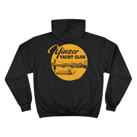 Yinzer Yacht Club - PRINT ON BACK - Champion Hoodie Hoodie Printify   