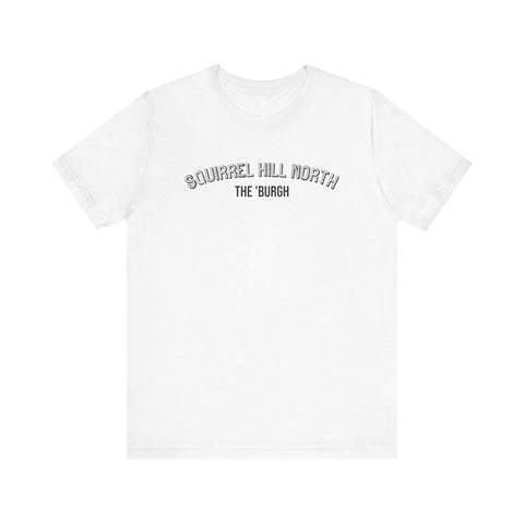 Squirrel Hill North - The Burgh Neighborhood Series - Unisex Jersey Short Sleeve Tee T-Shirt Printify White S 