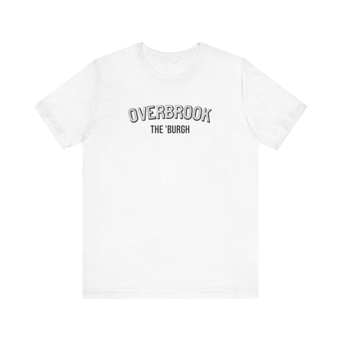 Overbrook - The Burgh Neighborhood Series - Unisex Jersey Short Sleeve Tee T-Shirt Printify White S 