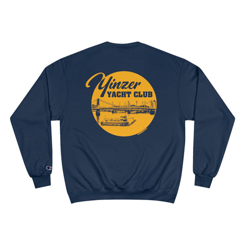 Yinzer Yacht Club - PRINT ON  BACK - Champion Sweatshirt Sweatshirt Printify   