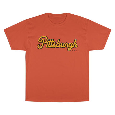 Pittsburgh Faux Embroidery - Champion T-Shirt