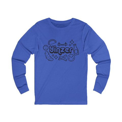 Yinzer Icon Doodles - Unisex Long Sleeve Tee