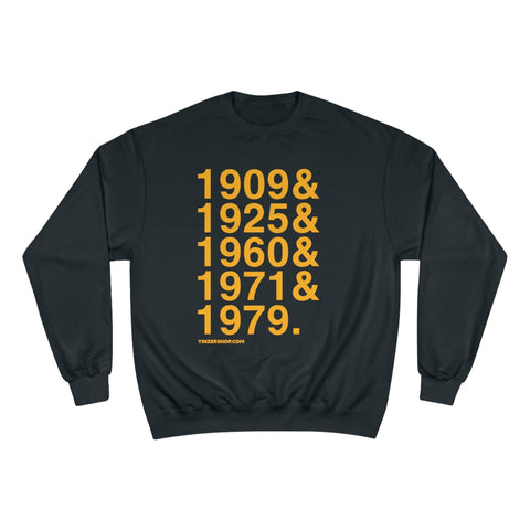 Pittsburgh Pirates World Series Ampersand - Champion Crewneck Sweatshirt Sweatshirt Printify Black S 