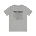 The 'Burgh Retro Map   - Short Sleeve Tee T-Shirt Printify Athletic Heather S 