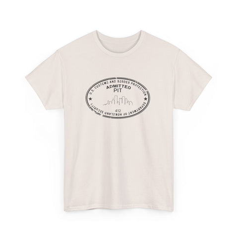 Pittsburgh Border Stamp - Unisex Heavy Cotton Tee