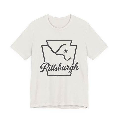 Pittsburgh Keystone Rivers - Unisex Jersey Short Sleeve Tee