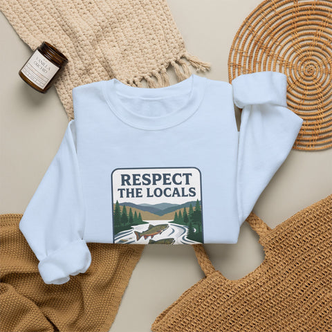 Respect the Locals River Steward Sweatshirt | Vintage National Park Wildlife