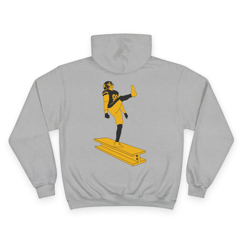 The Kick - Print on back - Champion Hoodie