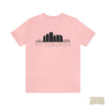 Pittsburgh Downtown Skyline Simplistic Design T-Shirt  - Unisex bella+canvas 3001 T-Shirt Printify Pink L 