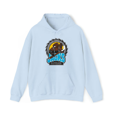 Cleveland Lumberjacks Hoodie Late 90s Hoodie Vintage Ice Hockey Light Blue S 