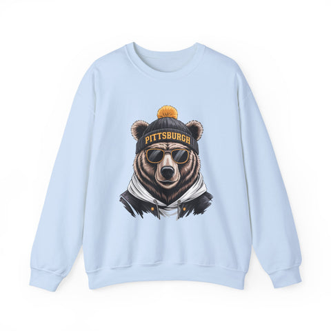 Pittsburgh Game Day Bear - Heavy Blend™ Crewneck Sweatshirt