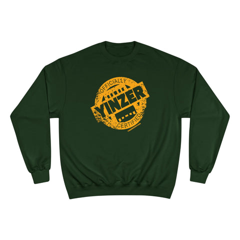 Certified Yinzer - Champion Crewneck Sweatshirt