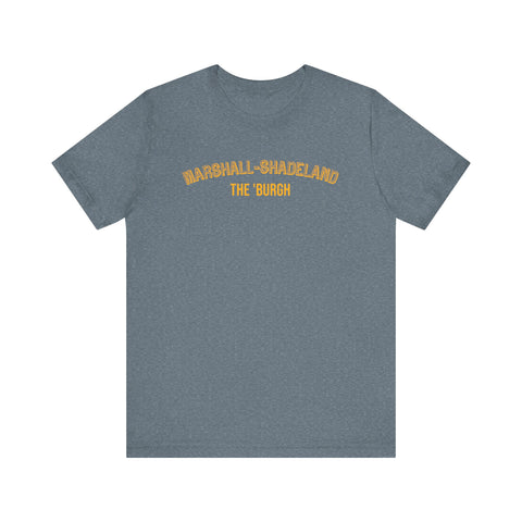 Marshall-Shadeland - The Burgh Neighborhood Series - Unisex Jersey Short Sleeve Tee T-Shirt Printify Heather Slate XS 