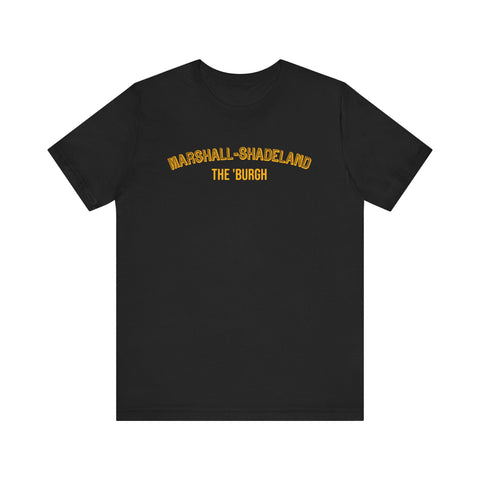 Marshall-Shadeland - The Burgh Neighborhood Series - Unisex Jersey Short Sleeve Tee T-Shirt Printify Black S 