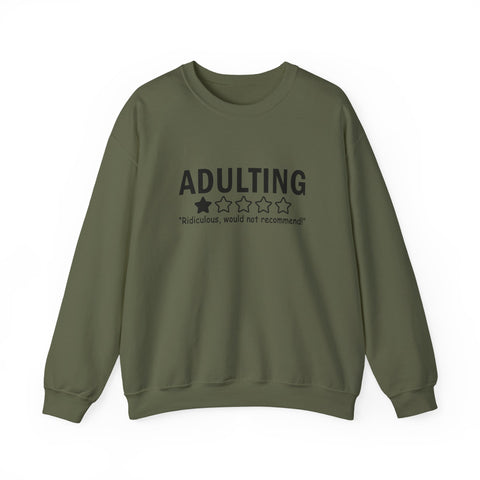 Adulting (Pittsburgh Sarcasm Series) - Gildan Heavy Blend™ Crewneck Sweatshirt